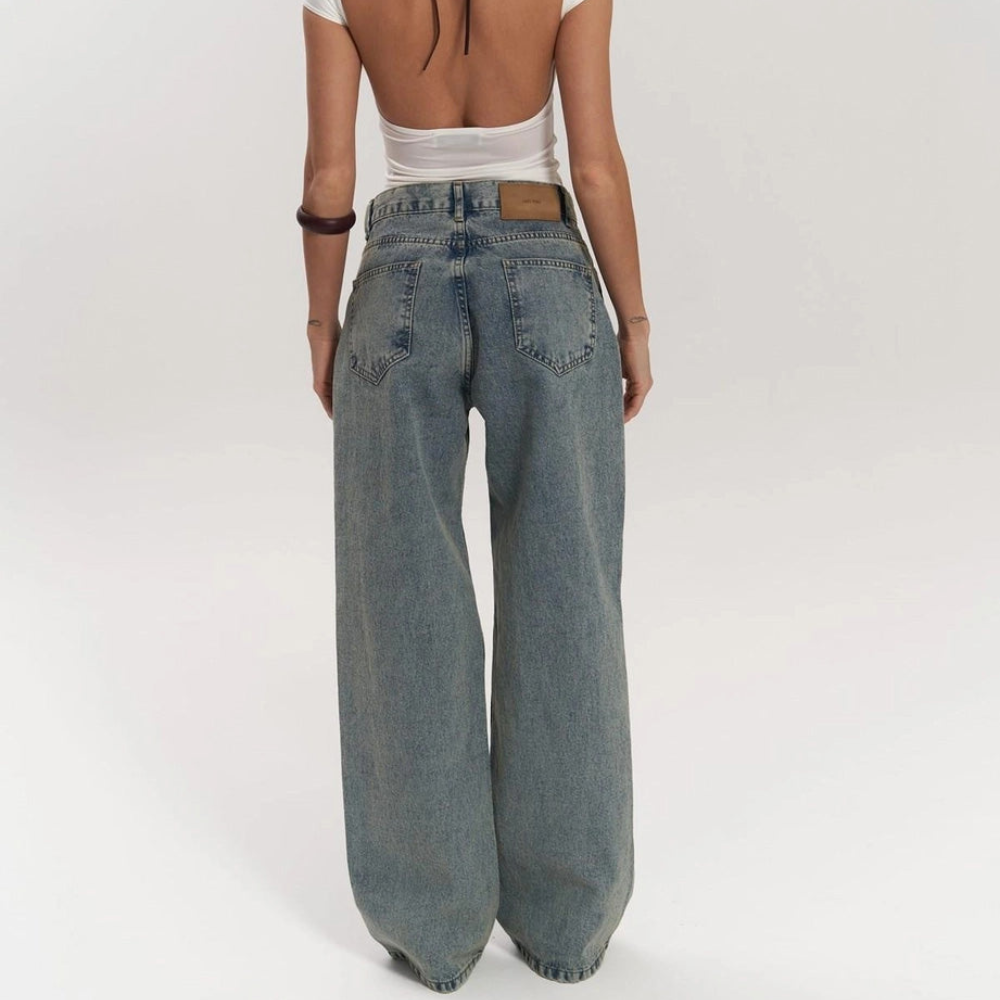 JEAN DENIM TRANSPARENT GRIS