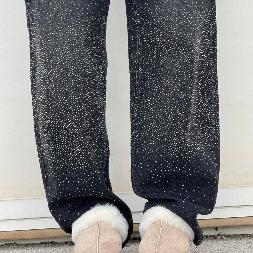JEAN DENIM BALLOON NOIR