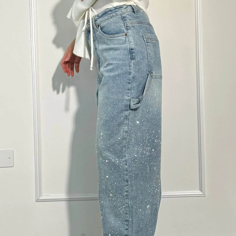 JEAN DENIM BALLOON BLEU CLAIR