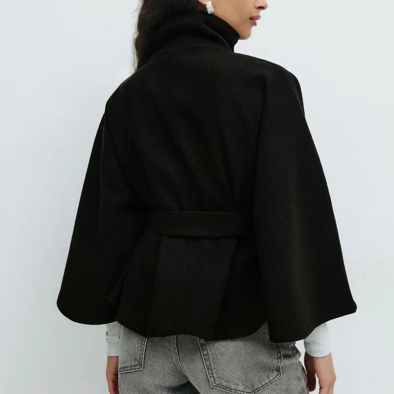 MANTEAU TRENCH OVERSIZE STRUCTURE NOIR