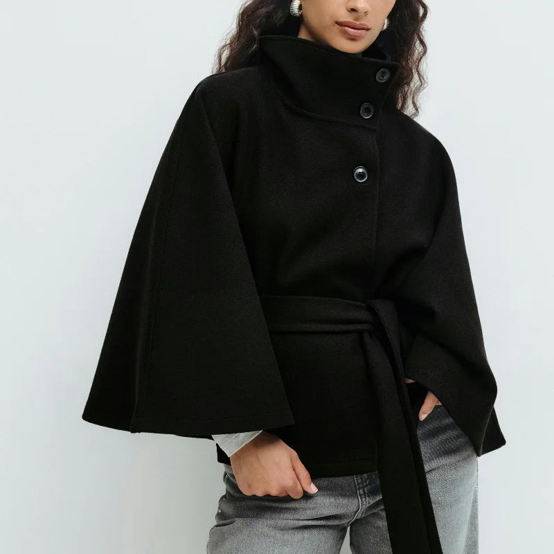MANTEAU TRENCH OVERSIZE STRUCTURE NOIR